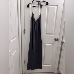 Elegant Gray Maxi Dress